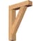 Ekena Millwork Traditional Craftsman Smooth Bracket w/ Offset Brace, Western Red Cedar, 7 1/2"W x 32"D x 44"H BKT0806X32X44TRA04SWR - alternate 1